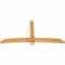 Ekena Millwork Bellingham Rough Sawn Timber Gable Bracket, Western Red Cedar, 96"W x 48"H x 4"D x 6"F, 12/12 Pitch GBW096X48X0406BEL00RWR - alternate 2